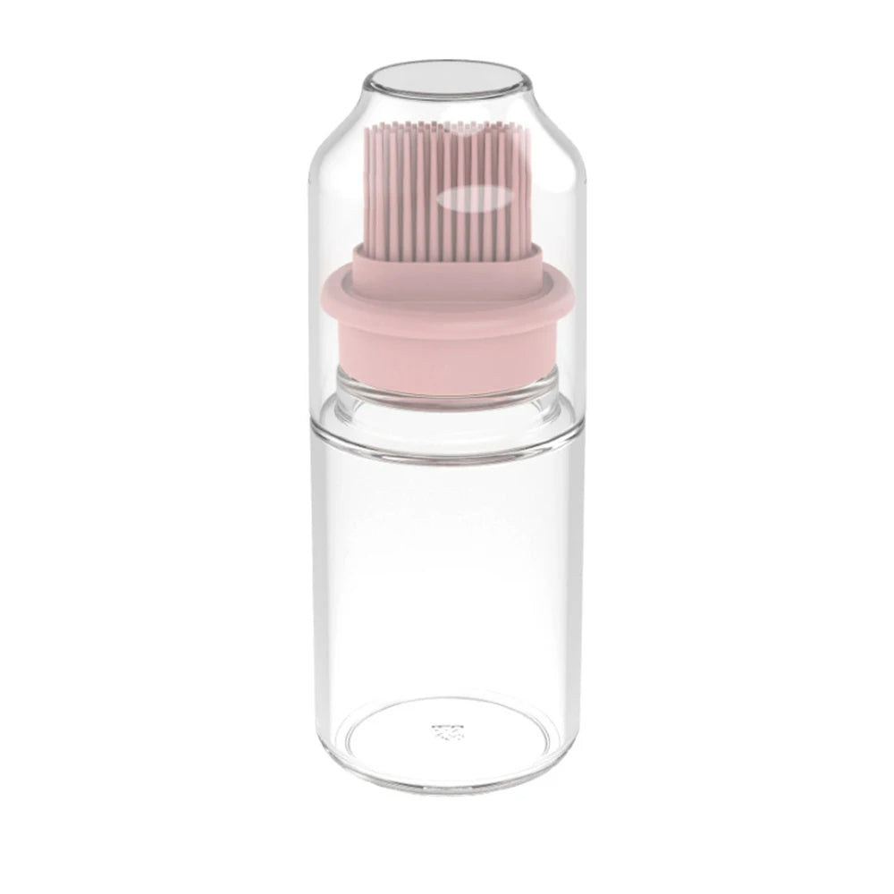 Portable Silicone Oil Bottle with Built-In Brush โ High-Temperature BBQ & Baking Tool (150ml)
