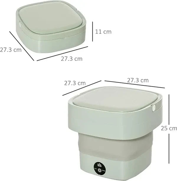 Foldable Mini Washing Machine β Portable Travel Laundry Washer