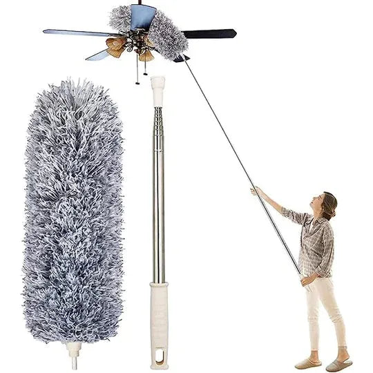 Flexible Microfiber Feather Duster Telescoping Extension Pole