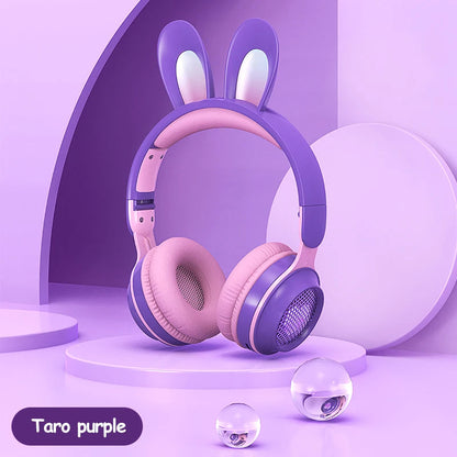 LunaBunny™ Pro Wireless Headphones – RGB Glow Rabbit Ear Headset with 12H Playtime & Bluetooth 5.0