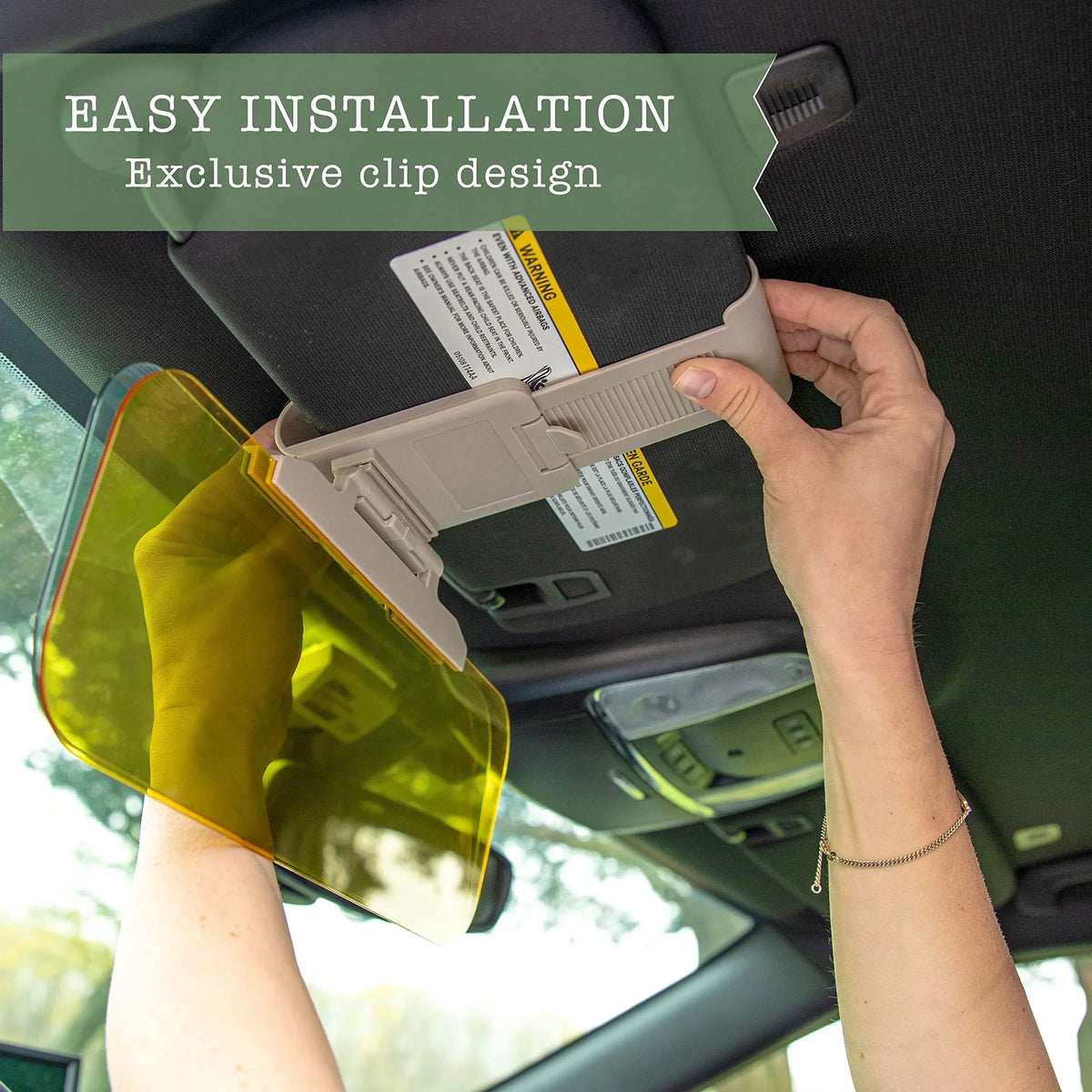 2 in 1 Anti Glare Sun Visor - Day & Night