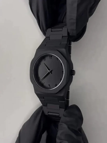 🔥 Black Arabic Aura Watch – Viral Stainless Steel Luxury (UAE’s Favorite!)