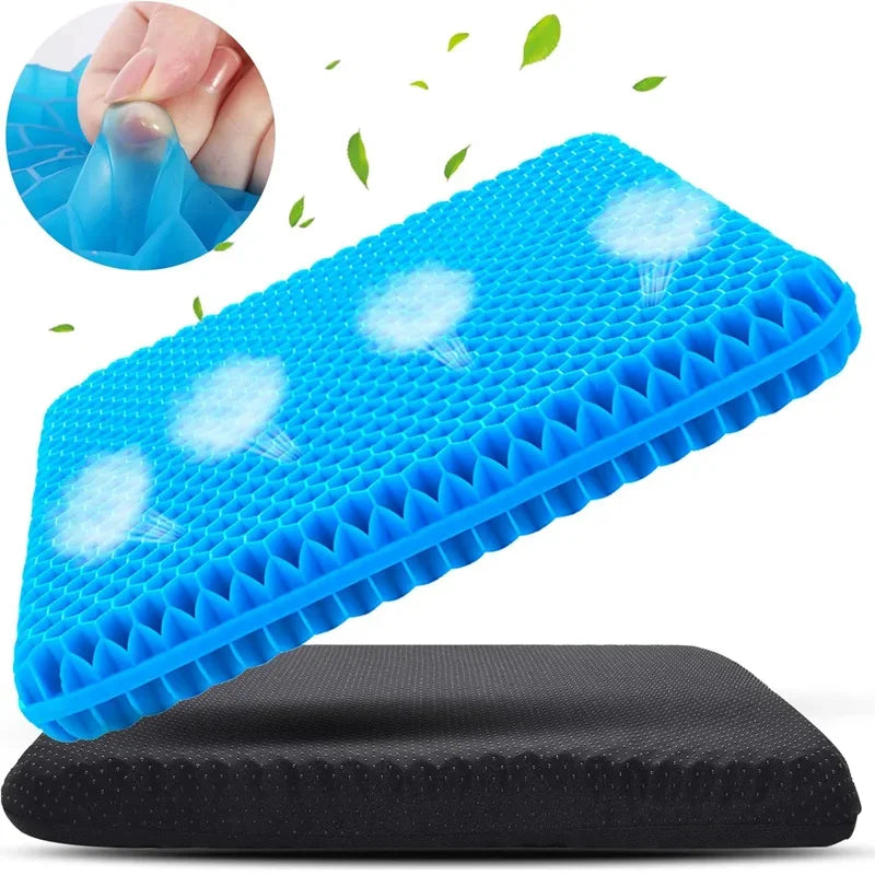 3D Gel Car Seat Cushion – Cooling Comfort Pad
