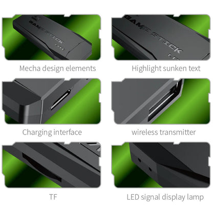 2.4G Wireless Gamepad Console with Mini Game Stick | 10,000+ Built-in Retro Games, 4K HDMI Output, Save & Search Features, Ideal for Family TV Gaming