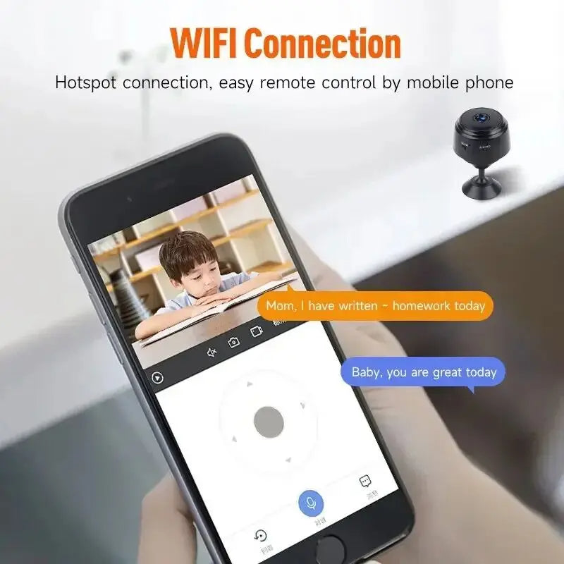 A9 Mini Wireless Security Camera – 1080P HD Portable Surveillance with Magnetic Mount
