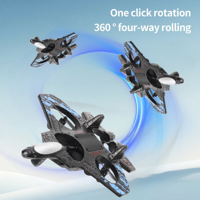 RC Star Fighter Drone Toy – Remote Control Jet with LED Lights, Cool Design & Easy Flying