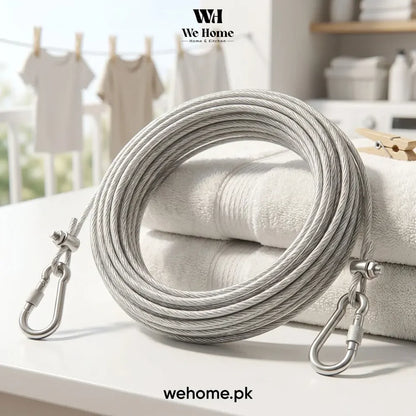 Heavy-Duty PVC-Coated Stainless Steel Clothesline
