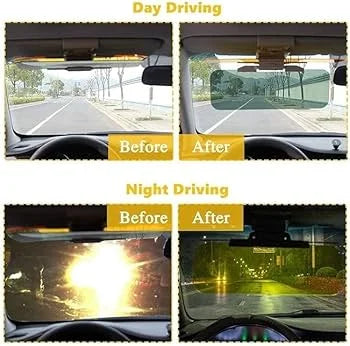 2 in 1 Anti Glare Sun Visor - Day & Night