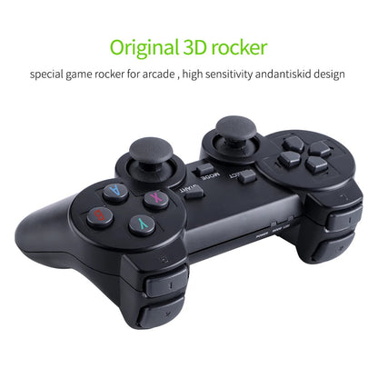 2.4G Wireless Gamepad Console with Mini Game Stick | 10,000+ Built-in Retro Games, 4K HDMI Output, Save & Search Features, Ideal for Family TV Gaming