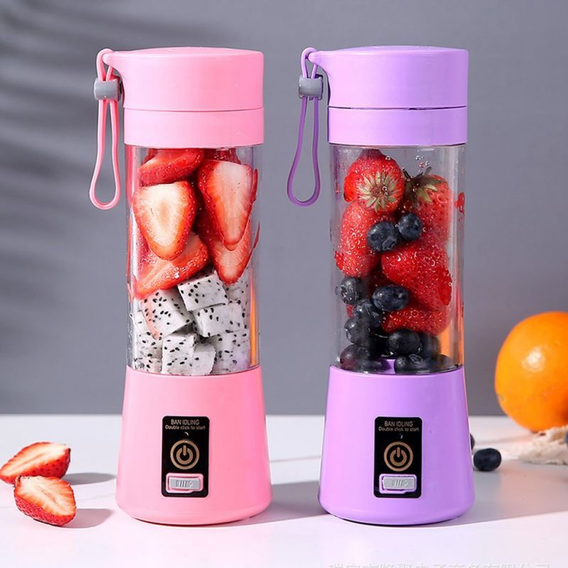 NutriBlend Pro™ – Portable USB Rechargeable Juicer with 380ml Capacity & Smart Safety System