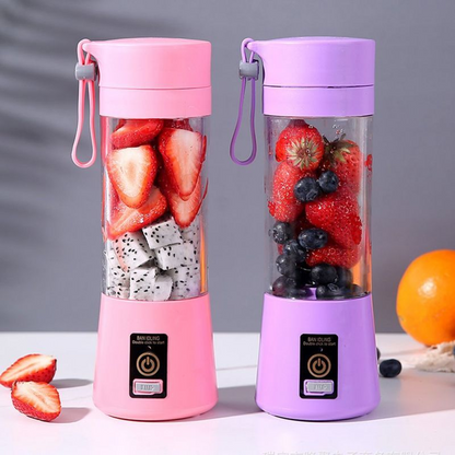 NutriBlend Pro™ – Portable USB Rechargeable Juicer with 380ml Capacity & Smart Safety System