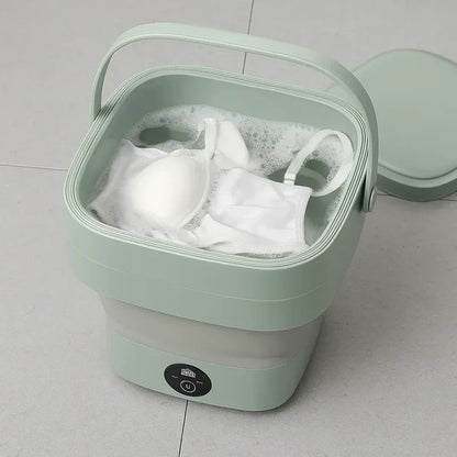 Foldable Mini Washing Machine – Portable Travel Laundry Washer