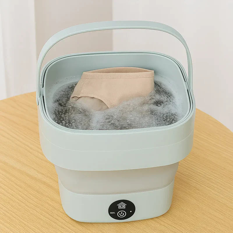 Foldable Mini Washing Machine – Portable Travel Laundry Washer