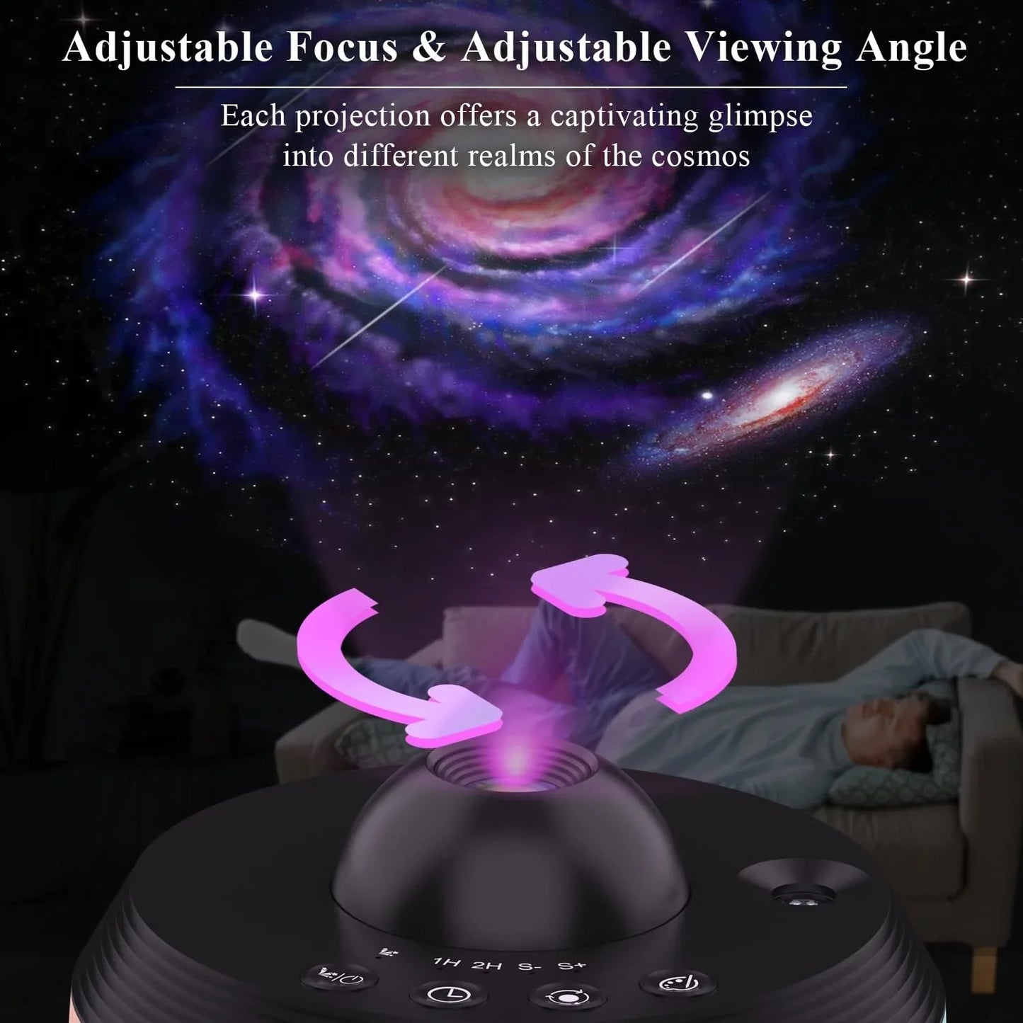 12-in-1 Galaxy Projector – HD Starry Sky Planetarium Light for Kids & Adults