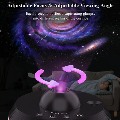 12-in-1 Galaxy Projector – HD Starry Sky Planetarium Light for Kids & Adults