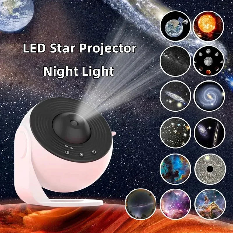 12-in-1 Galaxy Projector – HD Starry Sky Planetarium Light for Kids & Adults
