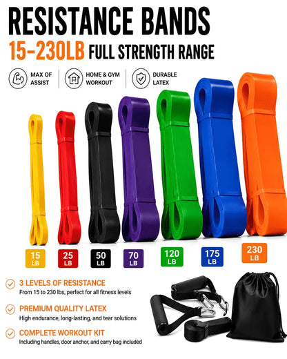 11-Piece Resistance Band Set for Home Gym
