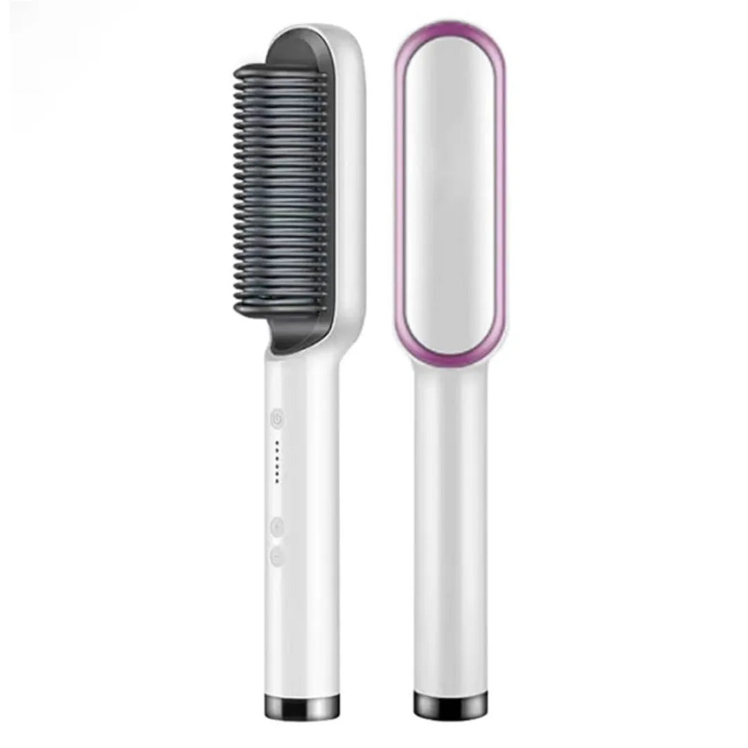 Hair Straight & Curly Comb Brush With 5 Levels Heat
