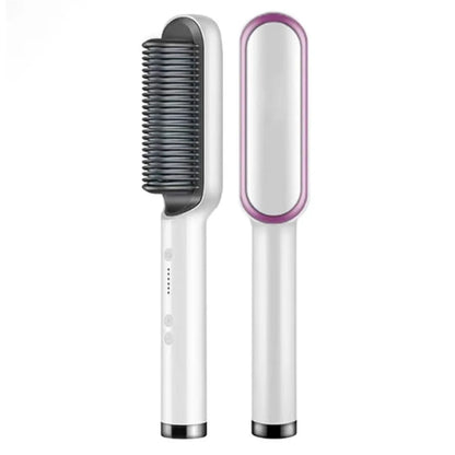 Hair Straight & Curly Comb Brush With 5 Levels Heat