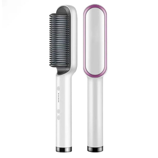 2-in-1 Hair Straightening & Styling Brush