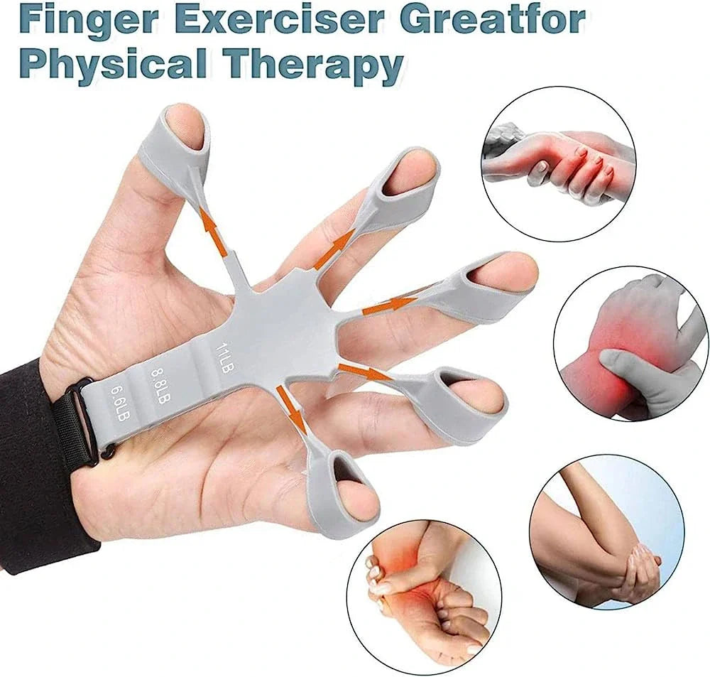 Hand Grip Strengthener – Adjustable Finger Exerciser for Stronger Hands & Fingers