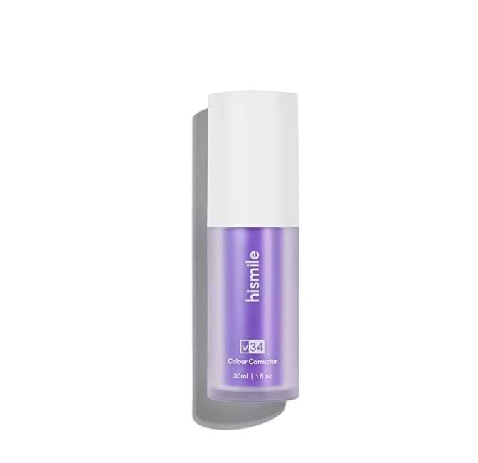 Purple serum texture of Hismile V34 demonstrating advanced colour-correcting formula