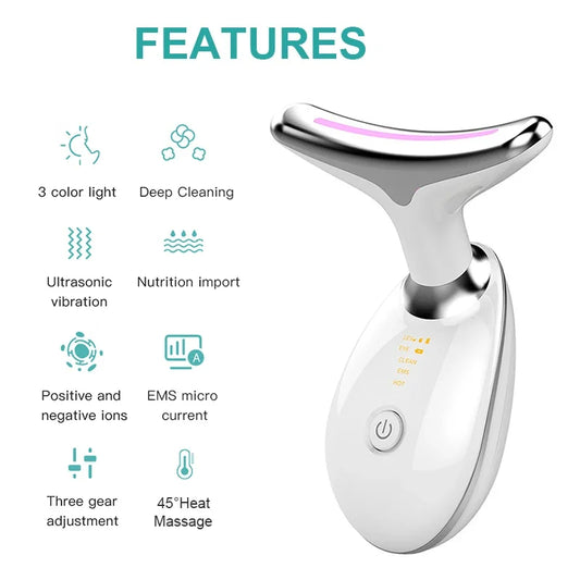 Anti-Wrinkle Beauty Apparatus – Instant Lift, EMS & LED Skin Tightening Device