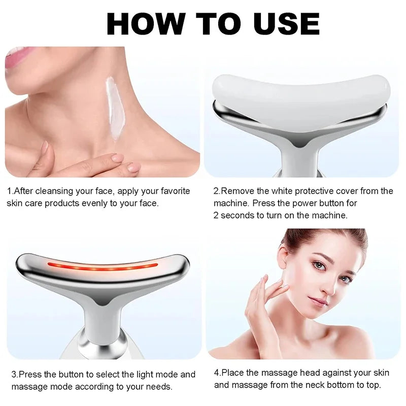 Anti-Wrinkle Beauty Apparatus – Instant Lift, EMS & LED Skin Tightening Device