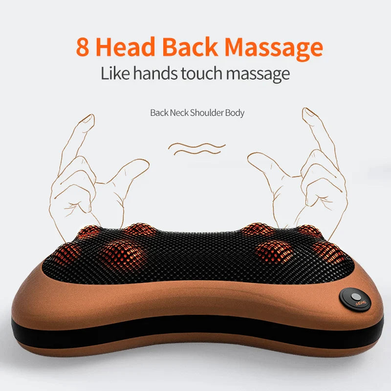 Shiatsu Massage Pillow – Electric Neck & Body Massager with Heat