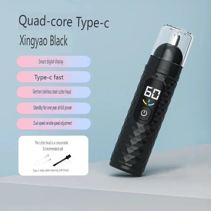 Electric Nose Hair Trimmer – Rechargeable Nose & Ear Hair Cleaner