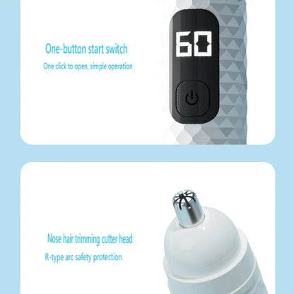 Electric Nose Hair Trimmer – Rechargeable Nose & Ear Hair Cleaner