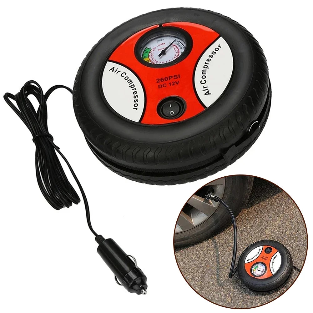 Portable 12V Air Compressor Pump – Compact Tire Inflator