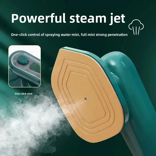 Portable Mini Iron | Travel-Friendly 2-in-1 Steamer & Iron