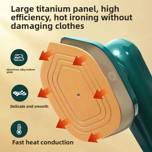 Portable Mini Iron | Travel-Friendly 2-in-1 Steamer & Iron