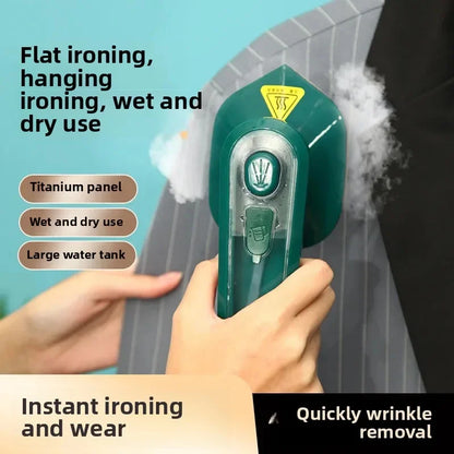 Portable Mini Iron | Travel-Friendly 2-in-1 Steamer & Iron