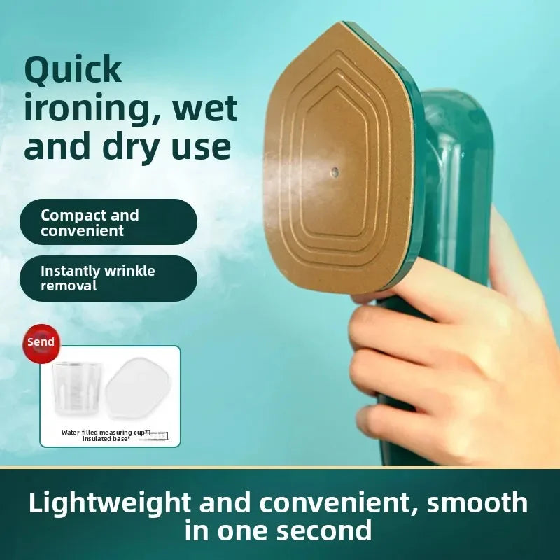 Portable Mini Iron | Travel-Friendly 2-in-1 Steamer & Iron