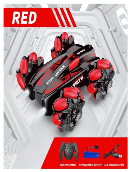 360° Remote Stunt Car – Double-Sided Rechargeable RC Drift Car