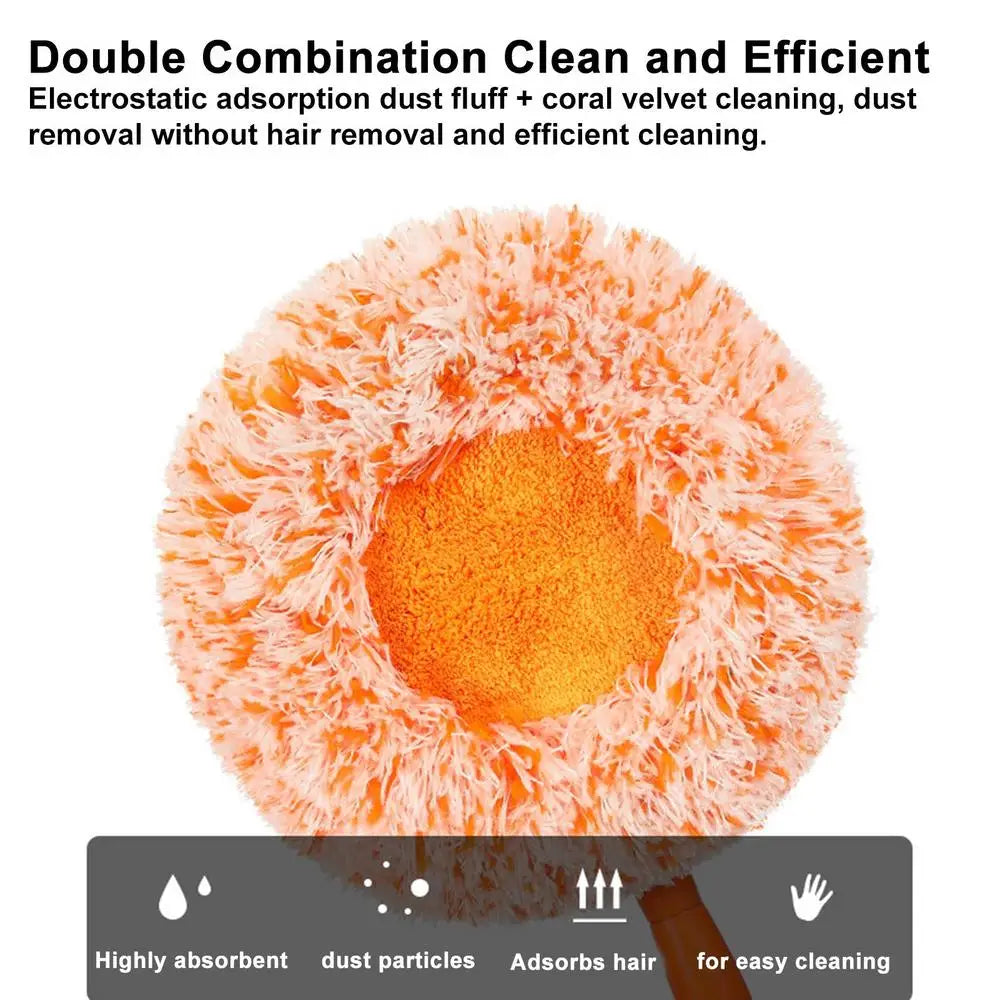 360° Rotating Telescopic Microfiber Dust Mop| Easy Floor Cleaning