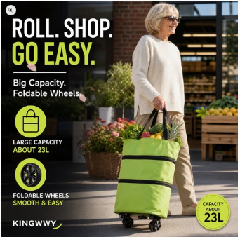 Foldable 2-in-1 Shopping Bag