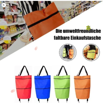 Foldable 2-in-1 Shopping Bag