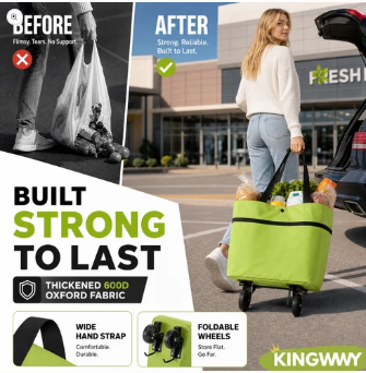Foldable 2-in-1 Shopping Bag