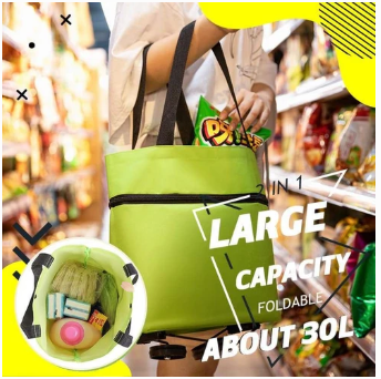 Foldable 2-in-1 Shopping Bag
