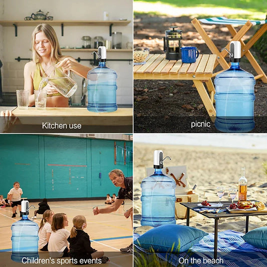 Water Bottle Pump – Electric USB Rechargeable Automatic Dispenser