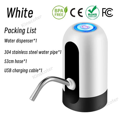 Water Bottle Pump – Electric USB Rechargeable Automatic Dispenser