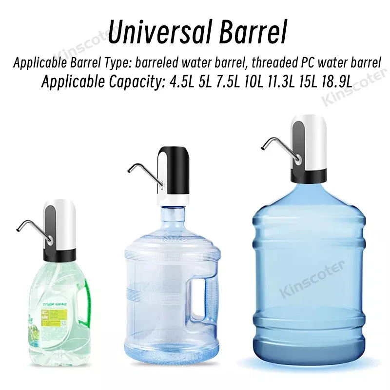 Water Bottle Pump – Electric USB Rechargeable Automatic Dispenser