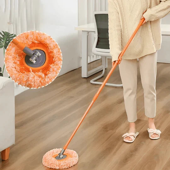360° Rotating Telescopic Microfiber Dust Mop| Easy Floor Cleaning