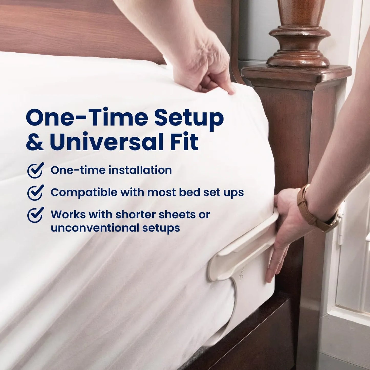 Bed Sheet Holder Straps with Tucker Tool