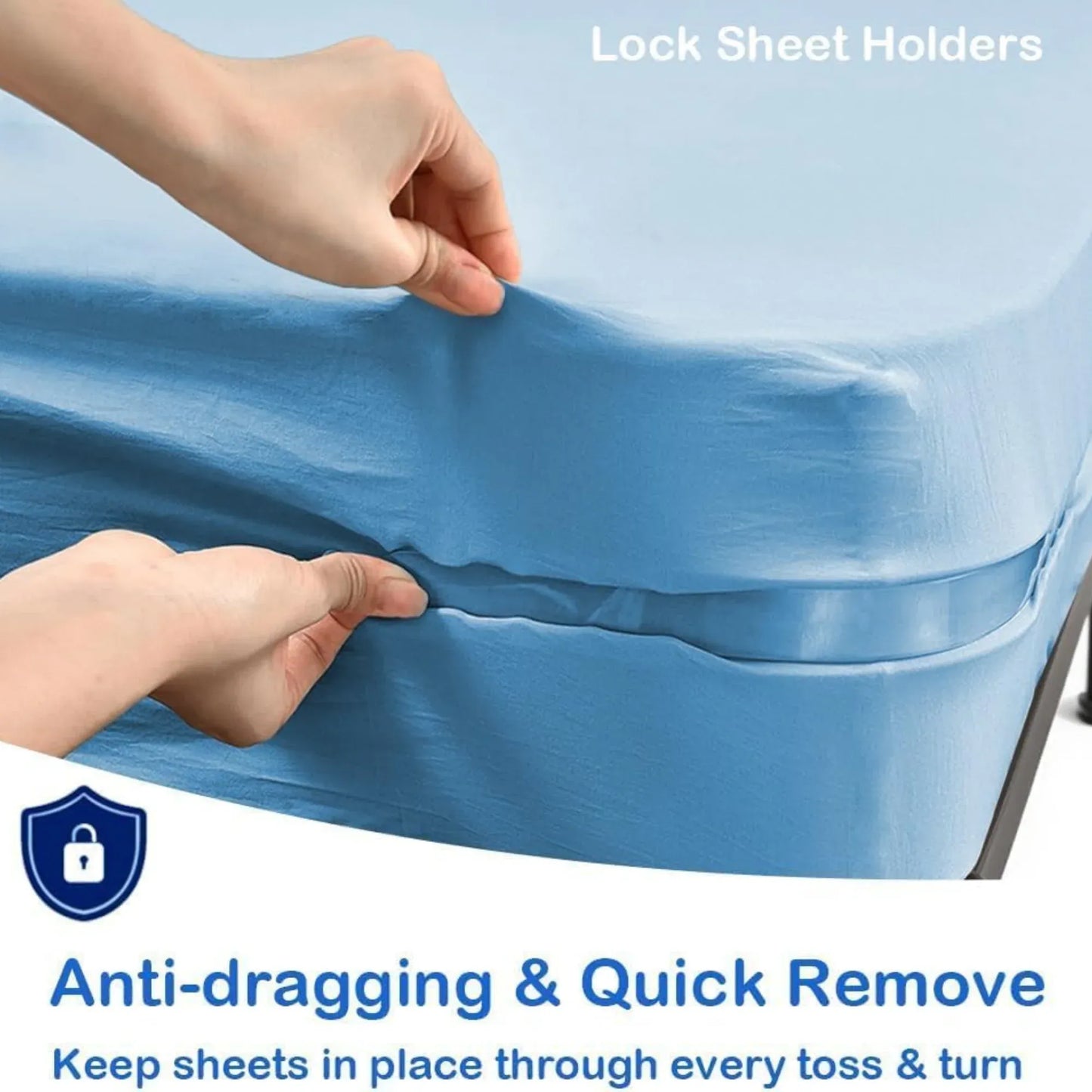 Bed Sheet Holder Straps with Tucker Tool