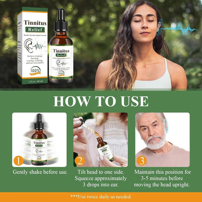 Tinnitus Relief Drops – Fast Relief for Ear Noise, Ringing & Buzzing