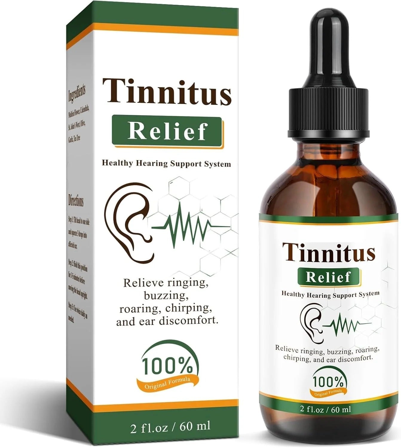 Tinnitus Relief Drops – Fast Relief for Ear Noise, Ringing & Buzzing
